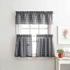 Chf Lodge Plaid 2-pc. Rod Pocket Window Tier In Gray