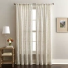 Chf Lynette Rod Pocket Light-filtering Single Curtain Panel In Sand