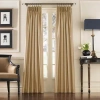 Chf Marquee Pinch Pleat Back Tab Light-filtering Single Curtain Panel In Brown