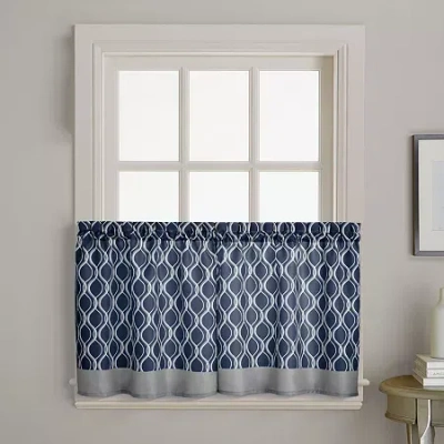 Chf Morocco 2-pc. Rod Pocket Window Tier In Blue