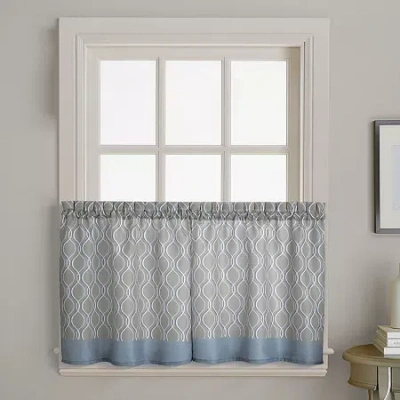 Chf Morocco 2-pc. Rod Pocket Window Tier In Silver