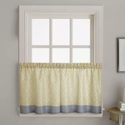 Chf Morocco 2-pc. Rod Pocket Window Tier In Yellow