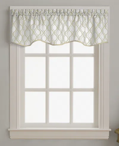 Chf Morocco 58" X 14" Scallop Window Valance In Oyster