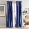 Chf Sanctuary Back Tab Light-filtering Set Of 2 Curtain Panel In Blue