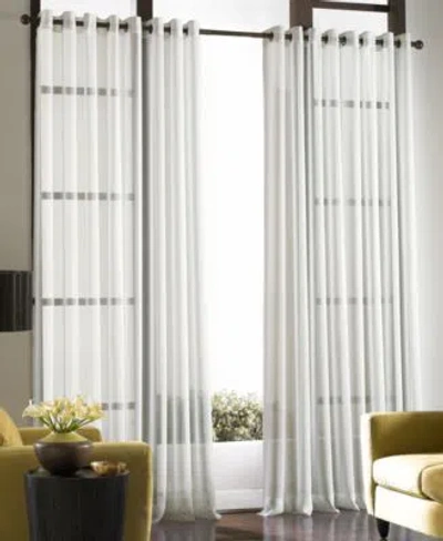 Chf Sheer Soho Voile Grommet Window Treatment Collection In Silver