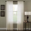 Chf Trinity Crinkle Voile Rod Pocket Sheer Single Curtain Panel In Multi