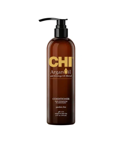 Chi 25oz Argan Oil With Moringa Oil Blend Conditioner In Transparent