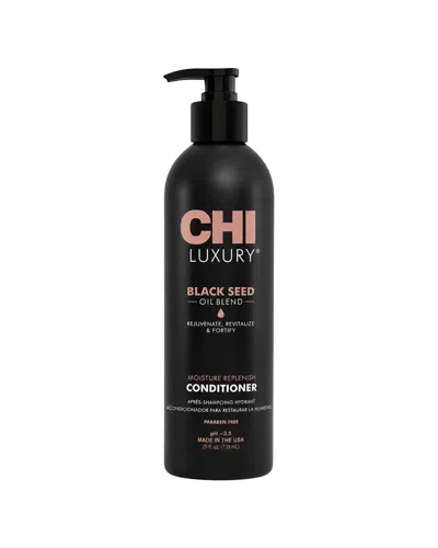 Chi 25oz Luxury Black Seed Oil Moisture Replenish Condition In Transparent