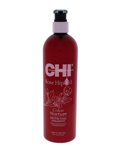Chi 25oz Rose Hip Oil Color Nurture Protecting Shampoo In Red