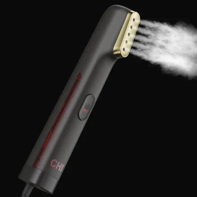 Chi 800 Watt Handheld Garment Steamer For Clothes, Fabric And Drapes With 5 Minutes Of Continuous Steam In Gold;black