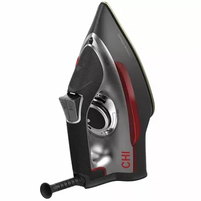 Chi Appliances Chi Full Size Auto-off Iron With Titanium Infused Ceramic Soleplate In Black
