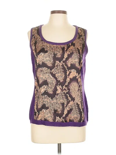 Pre-owned Chi By Falchi Sweater Vest In Purple