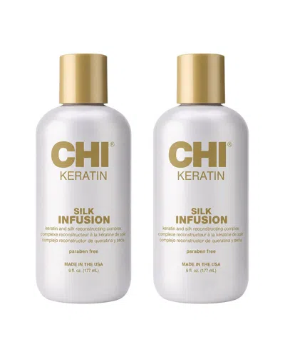Chi Keratin Silk Infusion - Pack Of 2 In White