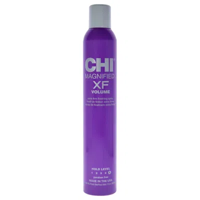 Chi Magnified Volume Xf Finishing Spray By  For Unisex - 12 oz Hair Spray In White