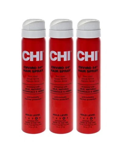 Chi Unisex 2.6oz Enviro 54 Firm Hold Hair Spray - Pack Of 3