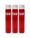 Chi Unisex 2.6oz Infra Texture Hair Spray - Pack Of 3 In Red