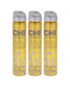 Chi Unisex 2.6oz Keratin Flex Finish Hair Spray - Pack Of 3 In White