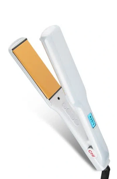 Chi White Chrome Wide Plate Flat Iron In No Color