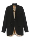 Chiahung Su Cut-out Coat In Black