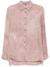 Chiahung Su Mud Dyed Shirt In Rosa