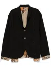 Chiahung Su Patchwork Blazer In Brown