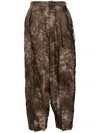 Chiahung Su Patchwork Dyed Pants In Brown