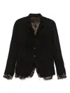 Chiahung Su Raw-cut Blazer In Black