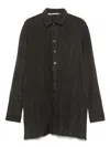 Chiahung Su Striped Shirt In Grey