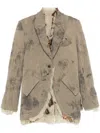 Chiahung Su Textured Blazer In Grau