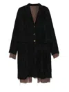 Chiahung Su Textured Coat In Black