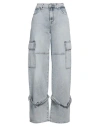 Chiara Biasi X 7 For All Mankind 7 For All Mankind X Chiara Biasi Woman Jeans Blue Size 29 Cotton, Elastane In Blue