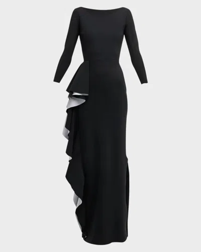 Chiara Boni Acheloo Jersey Midi-dress In Black