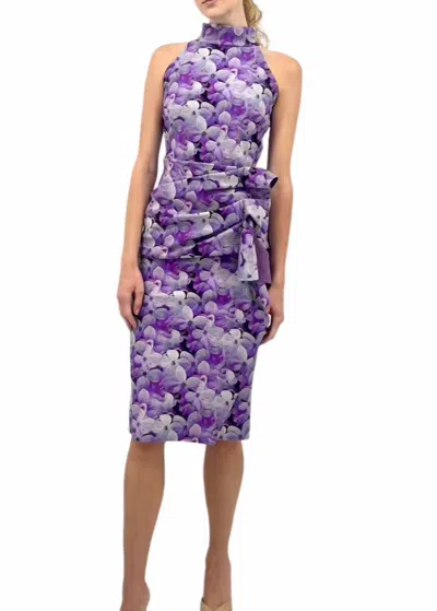 Chiara Boni Amenadiel Print Dress In French Lavender In Multi