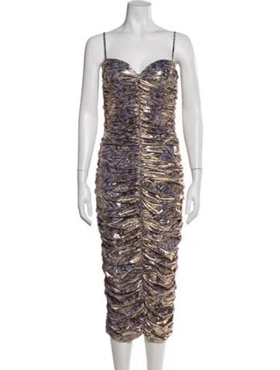 Pre-owned Chiara Boni Animal Print Midi Length Dress