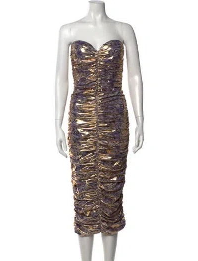 Pre-owned Chiara Boni Animal Print Midi Length Dress