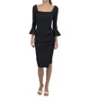 Chiara Boni Astra Jersey Mini Dress In Black In Black