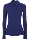 Chiara Boni Asym Top Jersey In Pink & Purple