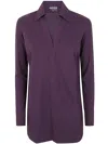 Chiara Boni Atena Slim Shirt Jersey In Purple