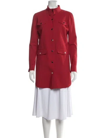 Pre-owned Chiara Boni Coat In Red