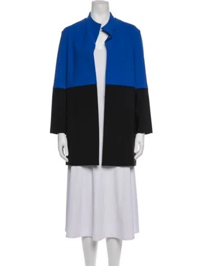 Pre-owned Chiara Boni Colorblock Pattern Jacket In Black