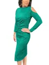 Chiara Boni Corea Tricot Dress In Jade In Green