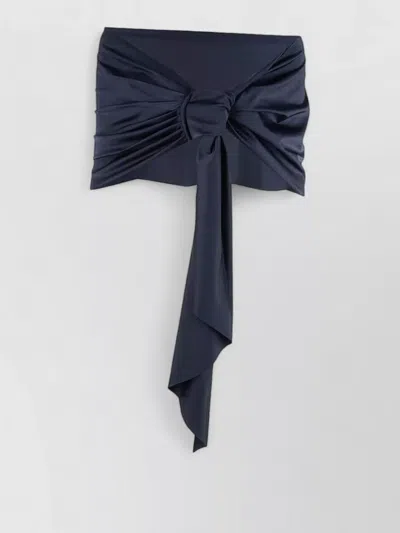 Chiara Boni Draped Tie Front Strapless Fashion Belt