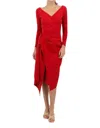 Chiara Boni Charisse Sheath Midi Dress In Passion In Red