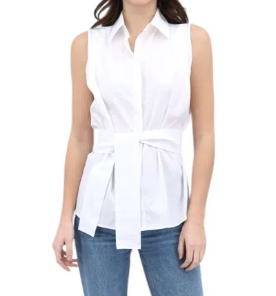 Chiara Boni Erdi Sleeveless Blouse In White