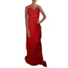 Chiara Boni Ethane Womens Strapless Formal Evening Dress