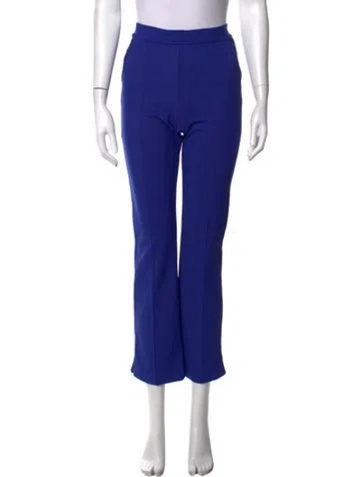 Pre-owned Chiara Boni Flared Pants In Blue