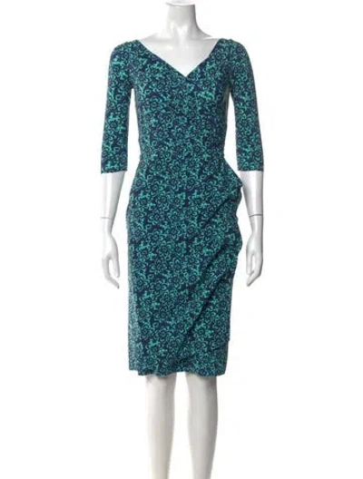 Pre-owned Chiara Boni Floral Print Knee-length Dress In Multi