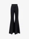 Chiara Boni Forever Jersey Trousers With Flared Bottom In Black
