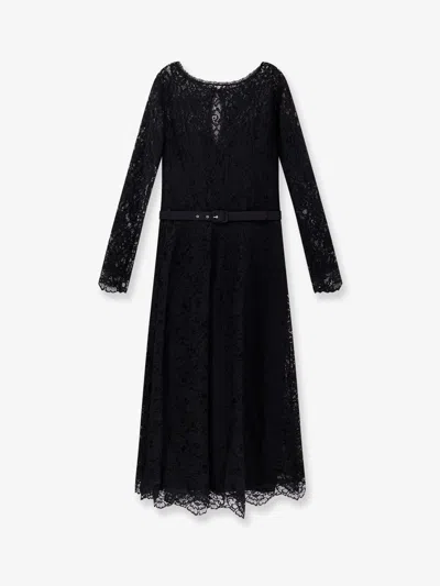 Chiara Boni Ginogi Midi Lace Dress In Black