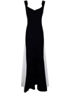 Chiara Boni "goem Zp Bic" Jersey Long Dress In Black